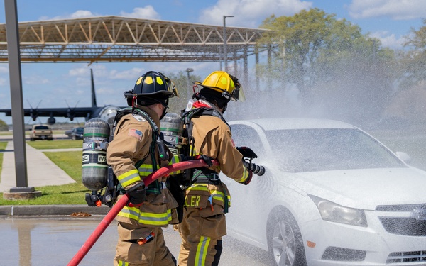 Keesler Fire Dept conducts fire drill