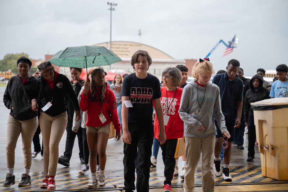 Students from Local Schools Visit Barksdale