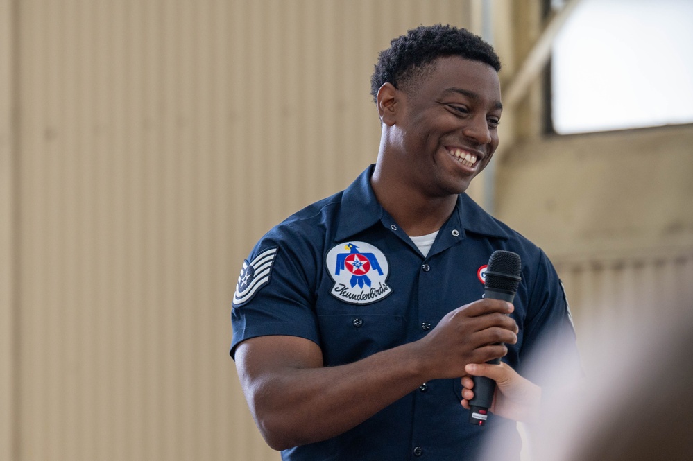 U.S. Air Force Thunderbirds Speak to Local Students