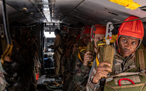 US and French Forces Conduct Joint Parachuting Exercise in Djibouti