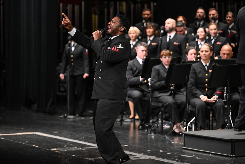 U.S. Navy Band performs in Virginia Beach on National Tour