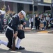 U.S. Navy Ceremonial Guard performs at Sacramento Farmers Market