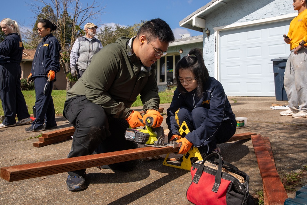 Sailors participate in Rebuilding Together Sacramento program