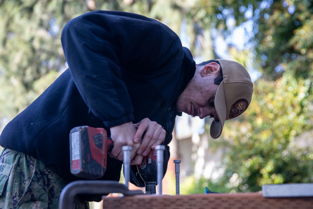 Sailors participate in Rebuilding Together Sacramento program