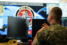 Marine Corps Cyberspace Warfare Group Ribbon Cutting Ceremony for New War Room