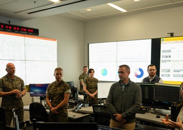 Marine Corps Cyberspace Warfare Group Ribbon Cutting Ceremony for New War Room