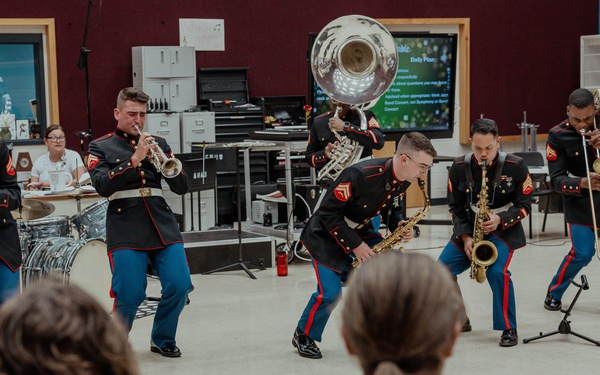 Marine Band San Diego’s Brass Band Performs at East View HS