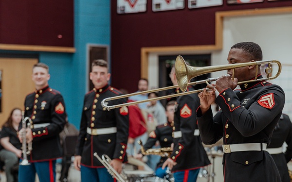 Marine Band San Diego’s Brass Band Performs at East View HS