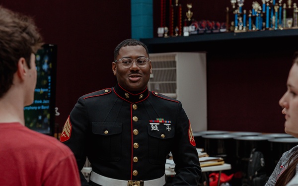 Marine Band San Diego’s Brass Band Performs at East View HS
