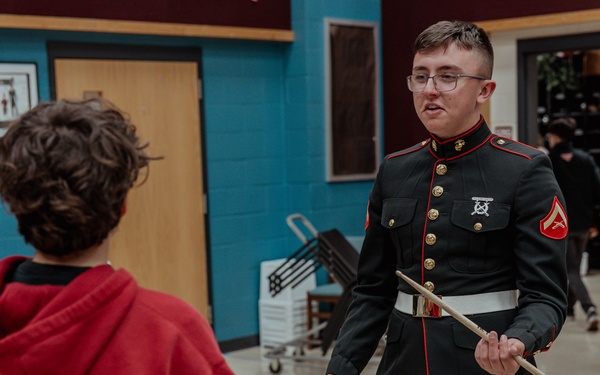Marine Band San Diego’s Brass Band Performs at East View HS