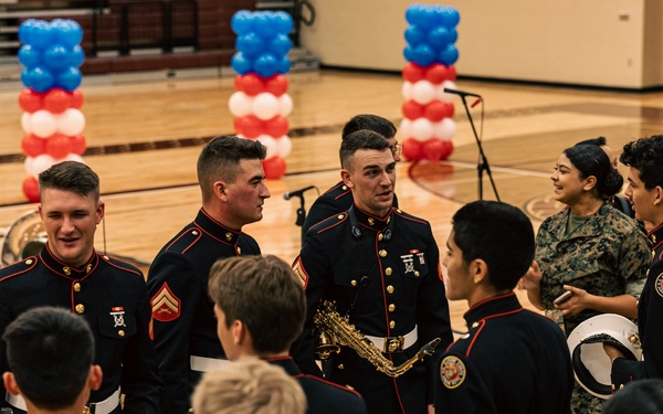 Marine Band San Diego’s Brass Band Performs at Round Rock HS