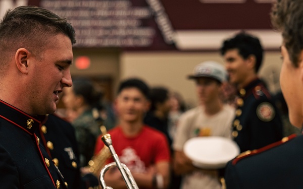 Marine Band San Diego’s Brass Band Performs at Round Rock HS