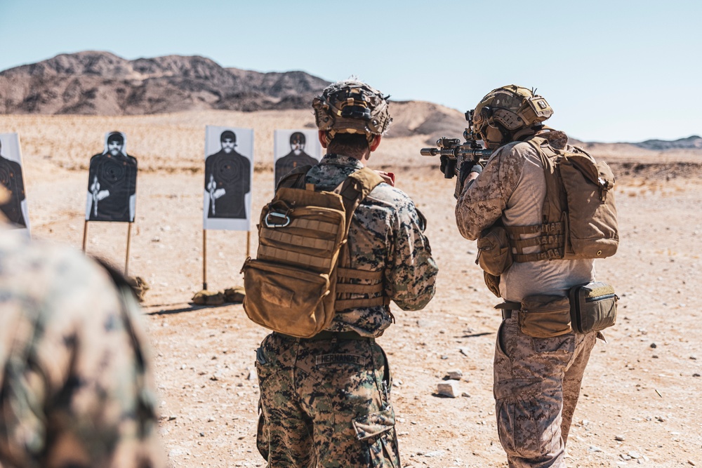 Marines conduct Infantry Marksmanship Assessment during 1st Marine Division Squad Competition