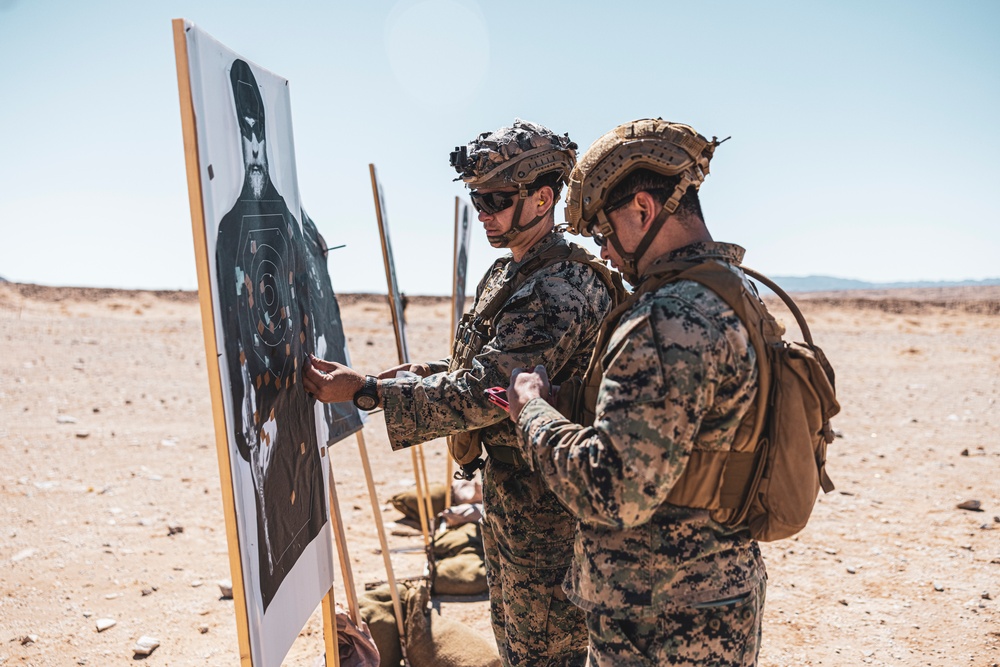 Marines conduct Infantry Marksmanship Assessment during 1st Marine Division Squad Competition