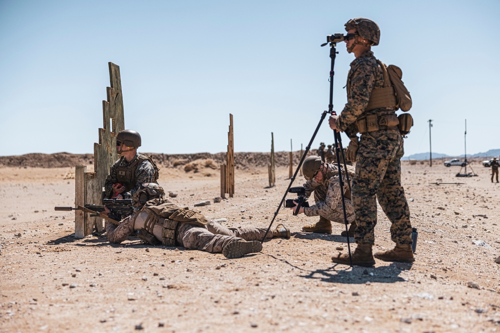 Marines conduct Infantry Marksmanship Assessment during 1st Marine Division Squad Competition