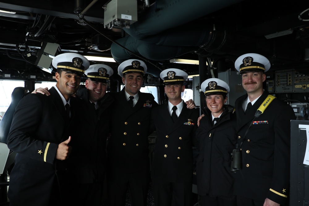 USS Thomas Hudner Returns to Port in Boston