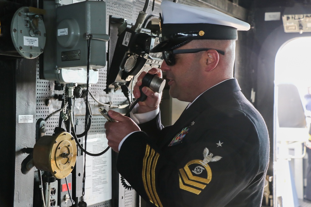 USS Thomas Hudner Returns to Port in Boston