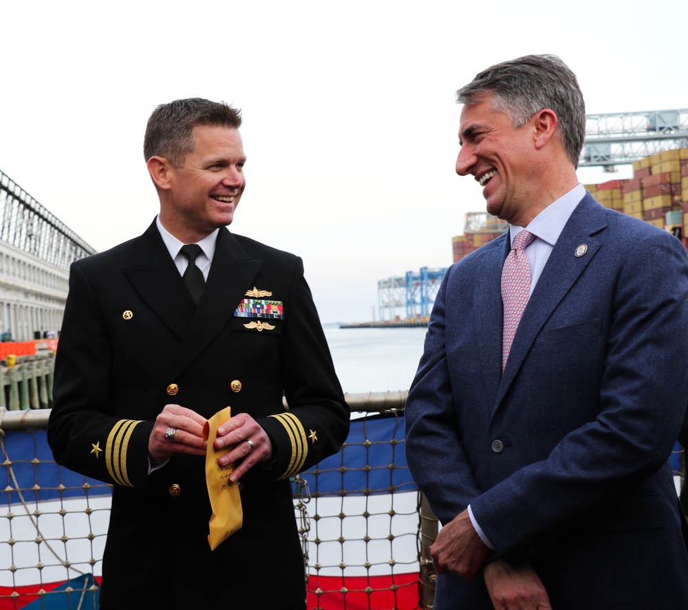 USS Thomas Hudner Returns to Port in Boston