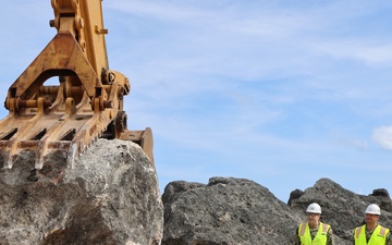 Emergency Repairs Kick Off Ahead of Schedule on the Glass Breakwater in Apra Harbor