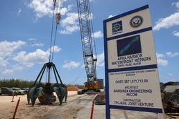 Emergency Repairs Kick Off Ahead of Schedule on the Glass Breakwater in Apra Harbor