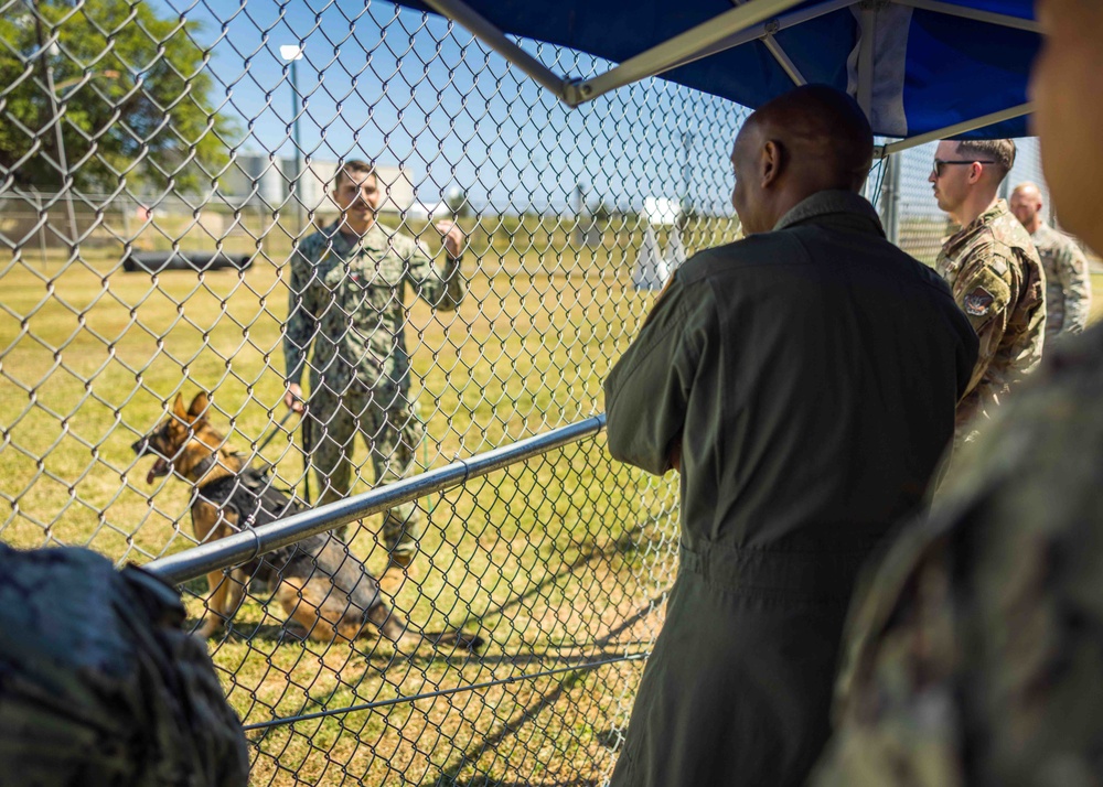 CNRH visits military working dog unit