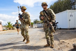 Service members participate in an Outstation Crisis Response Exercise in Kenya