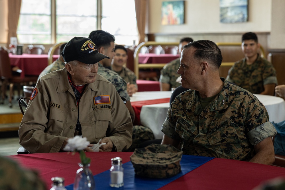 USMC WWII Veteran visits Okinawa and battle sites from WWII