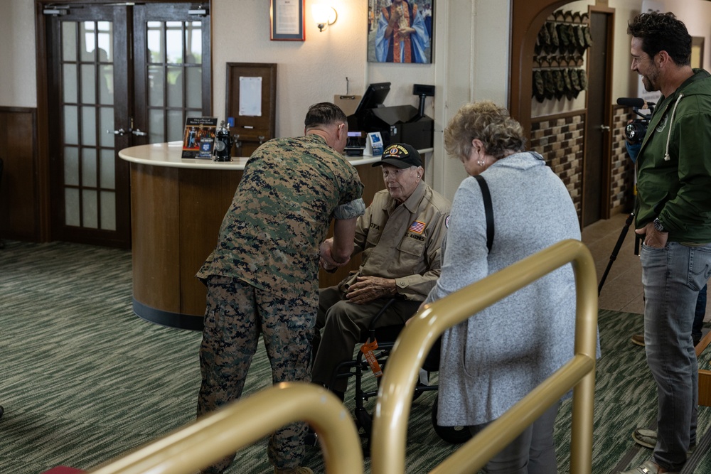USMC WWII Veteran visits Okinawa and battle sites from WWII