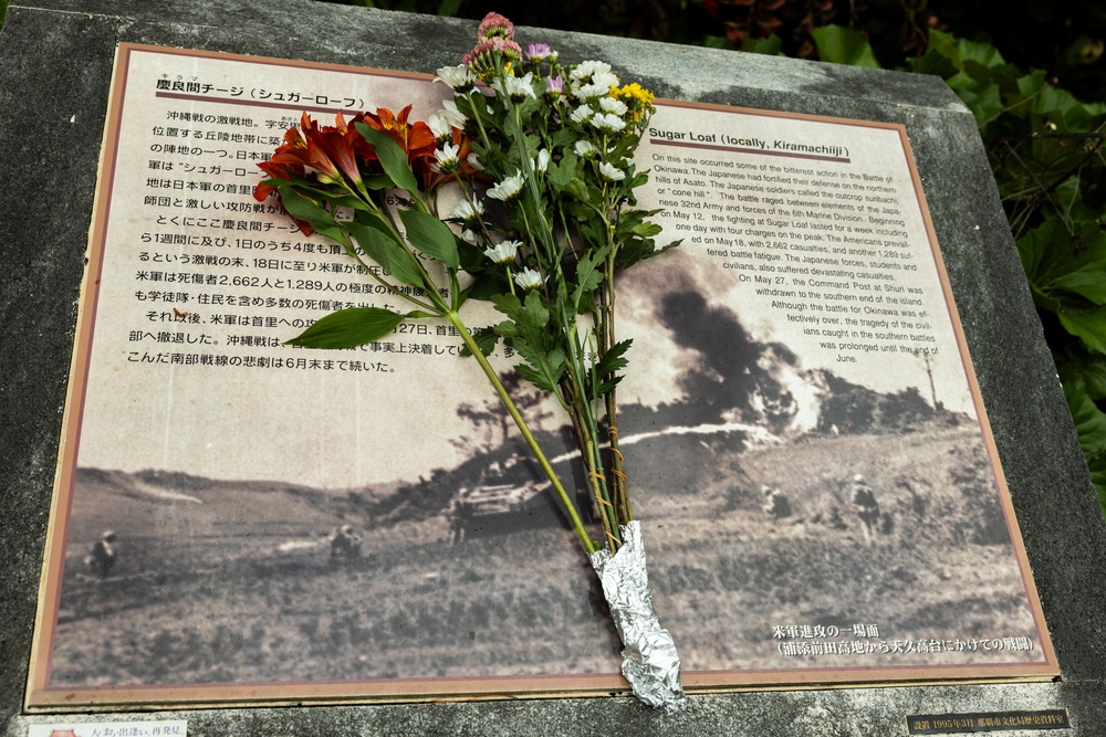 USMC WWII Veteran visits Okinawa and battle sites from WWII
