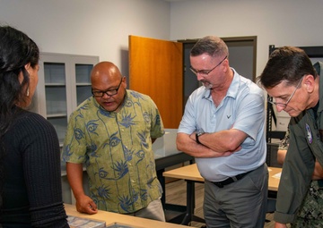 Commander Joint Task Force - Micronesia tours University of Guam facilities