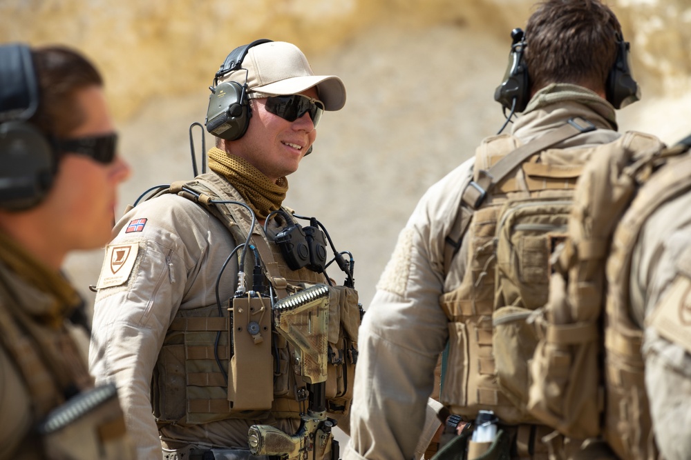 Coalition Members Conduct Weapons Training at Al Asad Air Base
