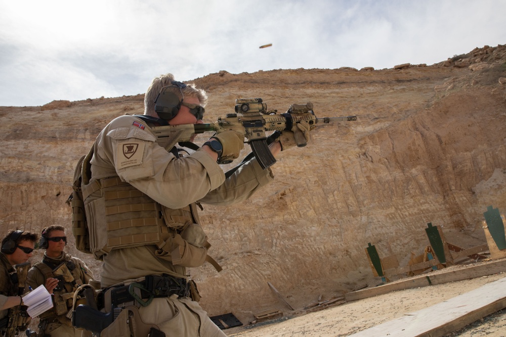 Coalition Members Conduct Weapons Training at Al Asad Air Base