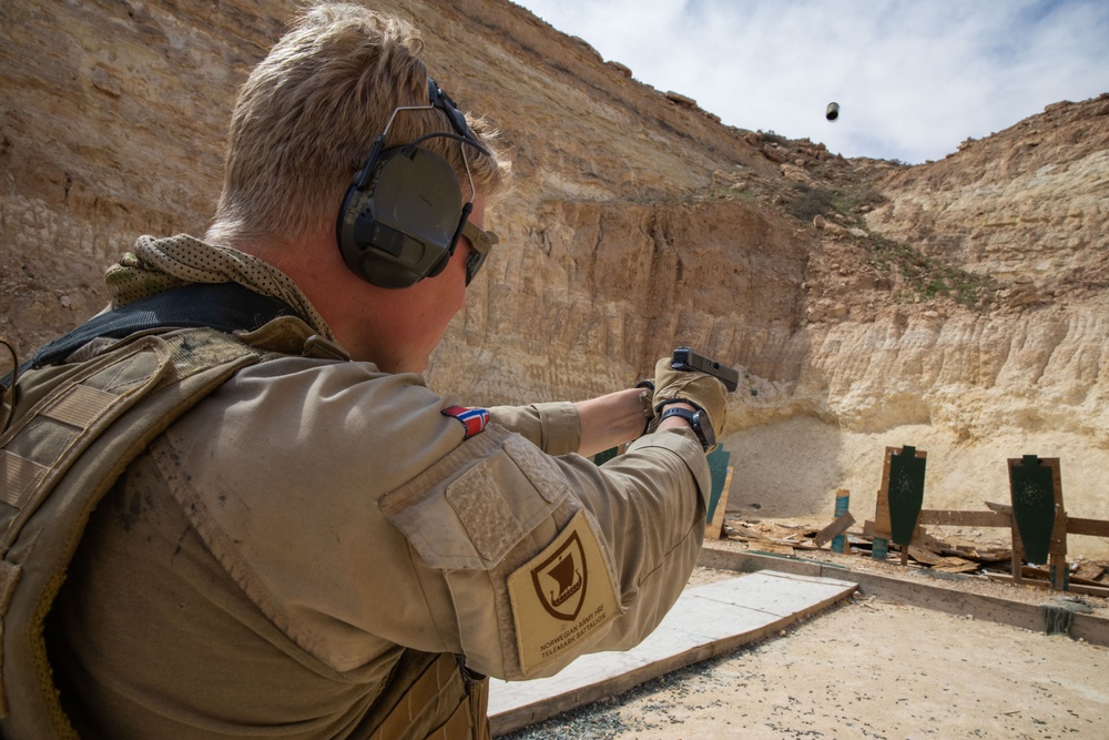 Coalition Members Conduct Weapons Training at Al Asad Air Base