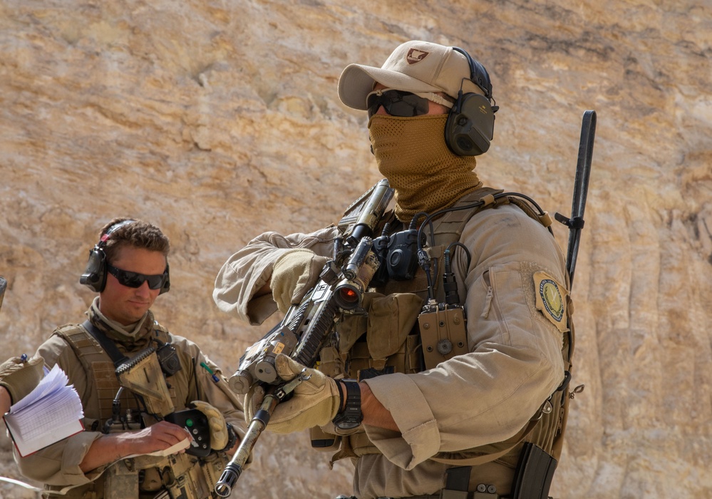 Coalition Members Conduct Weapons Training at Al Asad Air Base
