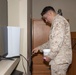 Marines repair barracks walls as part of Operation Clean Sweep-II