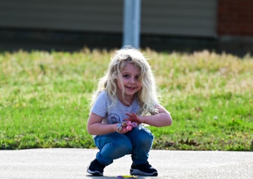 Team Little Rock kicks off Month of the Military Child with Purple Up parade