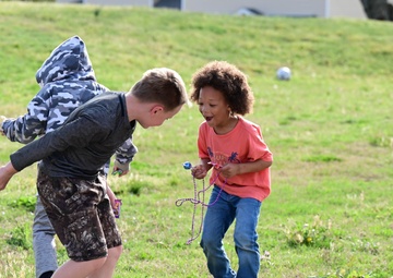 Team Little Rock kicks off Month of the Military Child with Purple Up parade