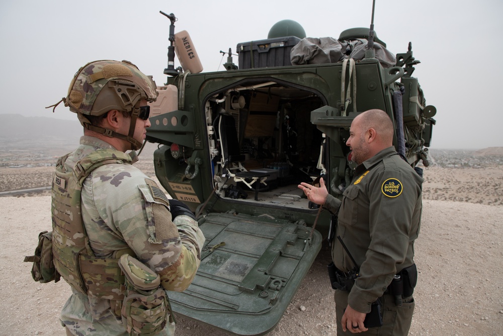 U.S. Army and Border Patrol Agents Discuss Stryker Capabilities