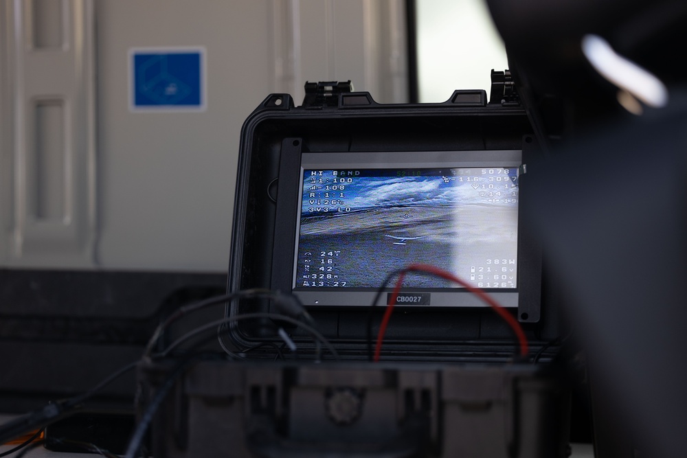 U.S. service members observe new drone capabilities at MCAGCC