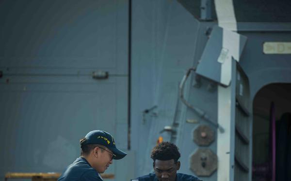 HURREX 2025 training aboard USS Carl M. Levin