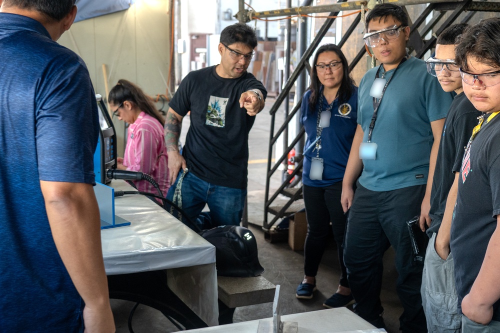 Waipahu High School visits Pearl Harbor Naval Shipyard and Intermediate Maintenance Facility