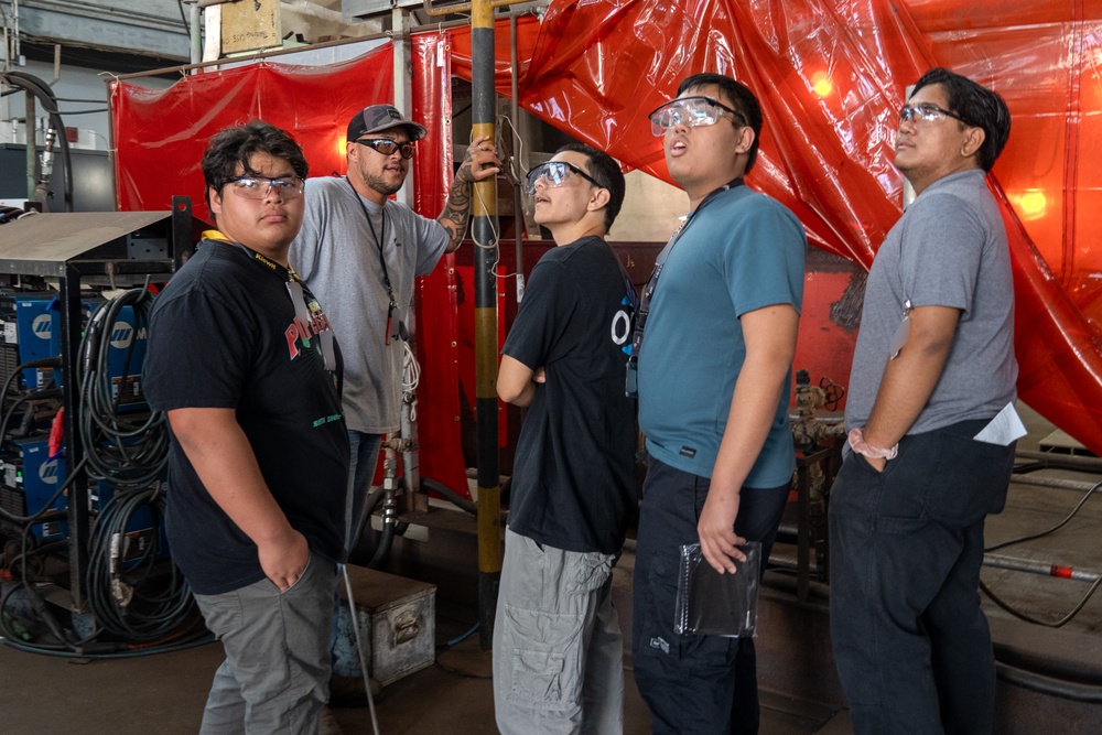 Waipahu High School visits Pearl Harbor Naval Shipyard and Intermediate Maintenance Facility
