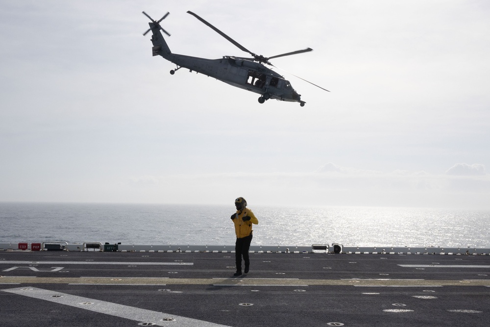 USS Iwo Jima Conducts Flight Operations