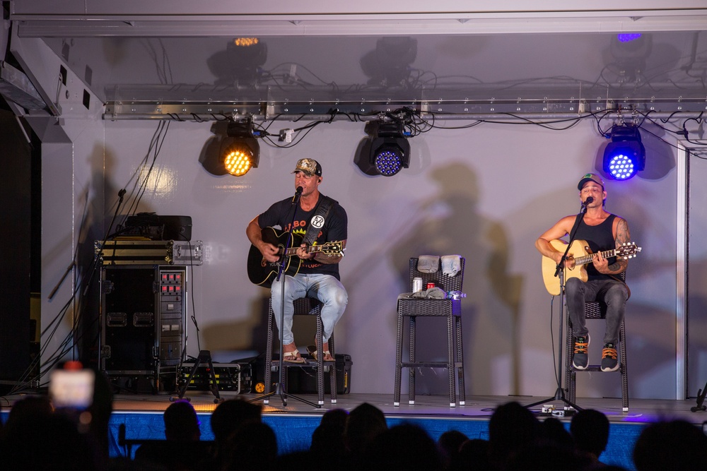 Brett Young visits Camp Blaz