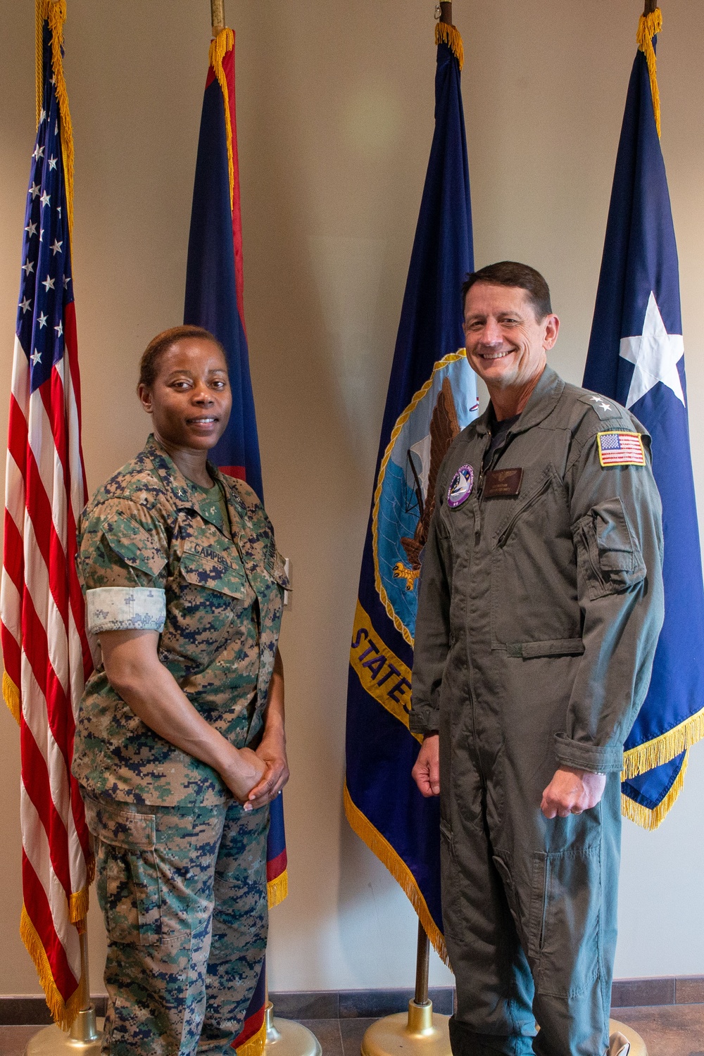 Brigadier General Campbell visits Camp Blaz