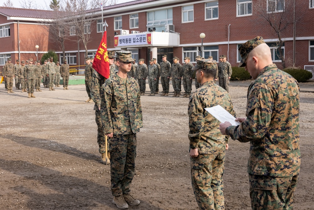 Cpl. Richard Tofte Promotion Ceremony during KMEP 25.1