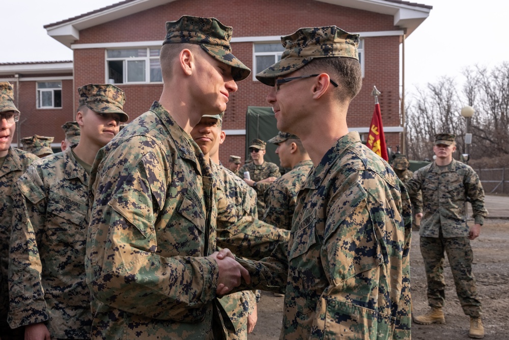 Cpl. Richard Tofte Promotion Ceremony during KMEP 25.1