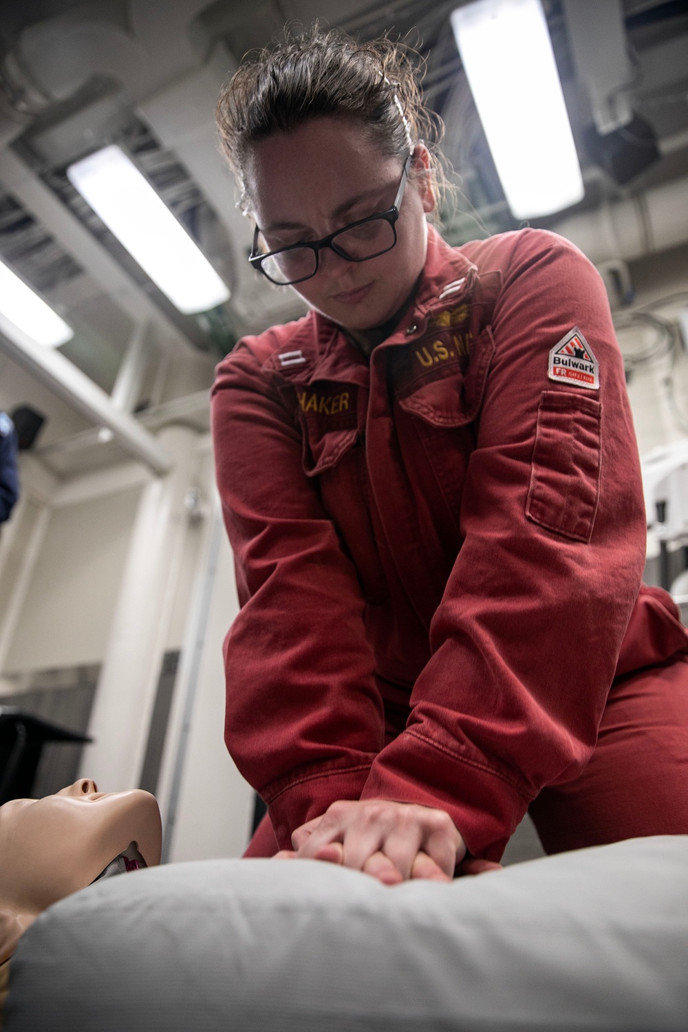 Wayne E. Meyer Conducts CPR Training