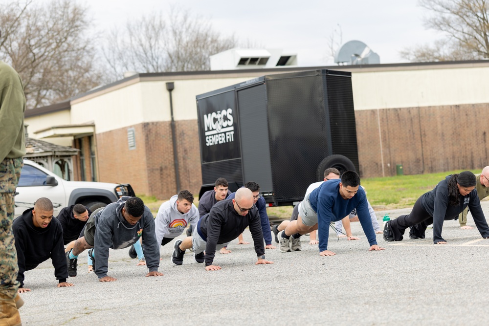 MARFORCOM's G-1 Section Hosts Battalion PT MARFORCOM's G-1 Section Hosts Battalion PT