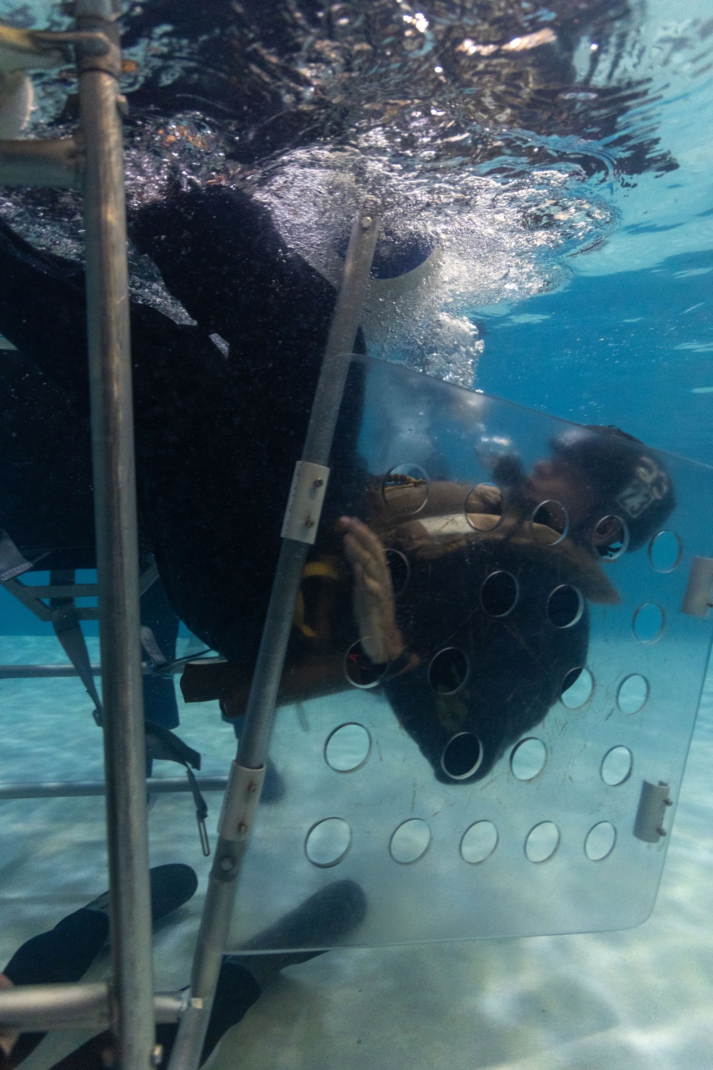 Marines conduct Underwater Egress Training during MRC